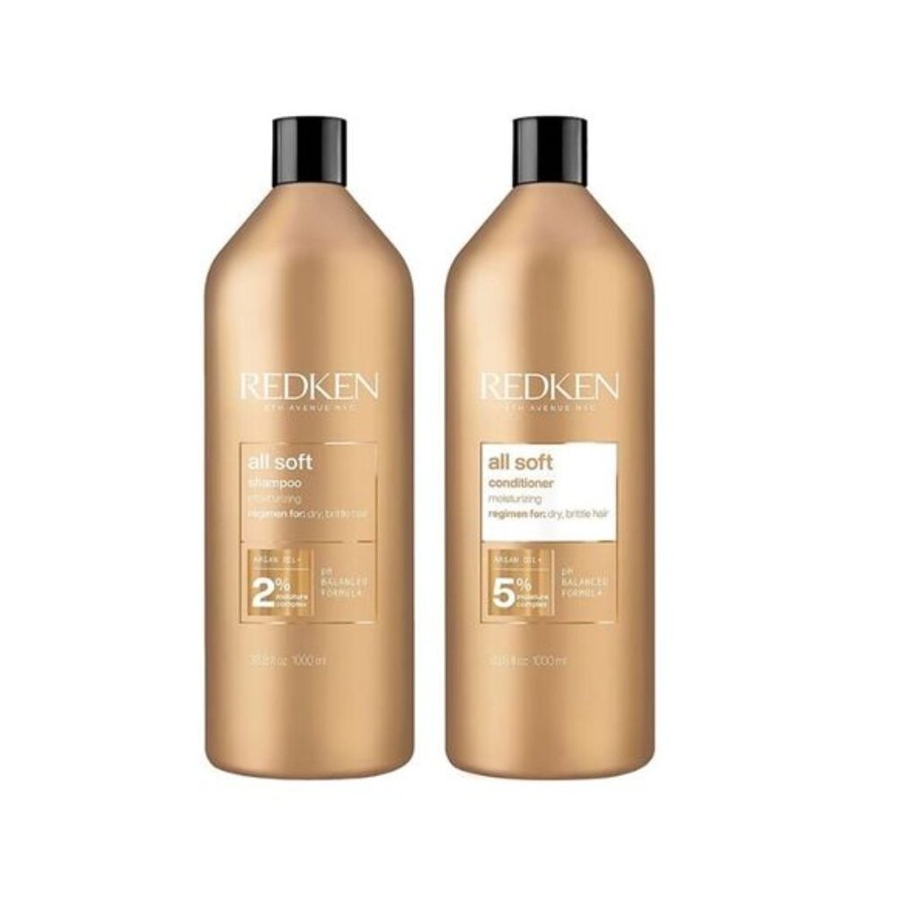 REDKEN All Soft Shampoo & Conditioner 33.8OZ EACH